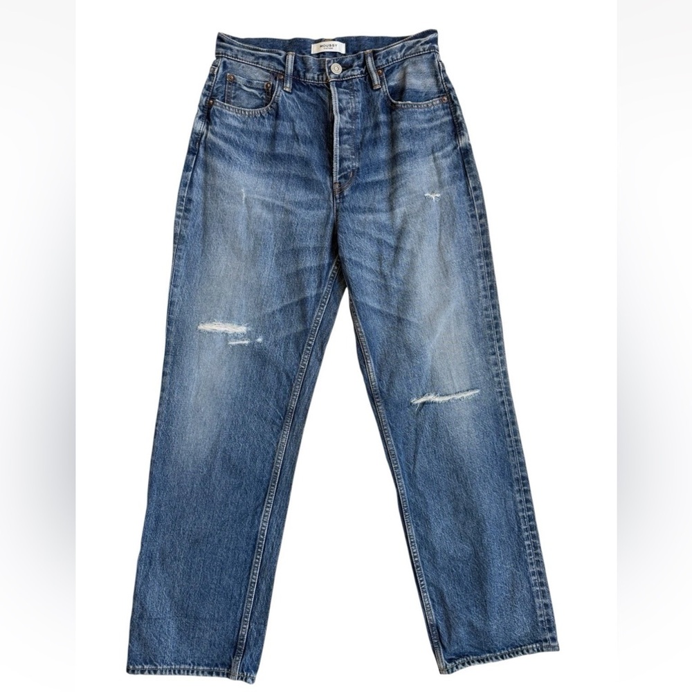 Moussy Vintage Women’s Sz 27 Straight Leg Denim Button Fly Jeans Japan